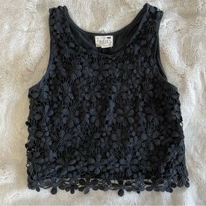 LA Hearts Crochet Crop Top